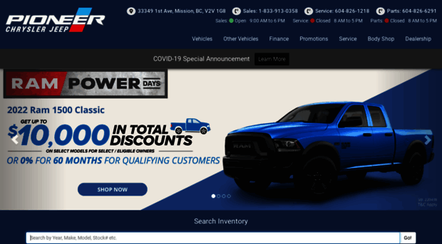 pioneerchryslerjeep.com