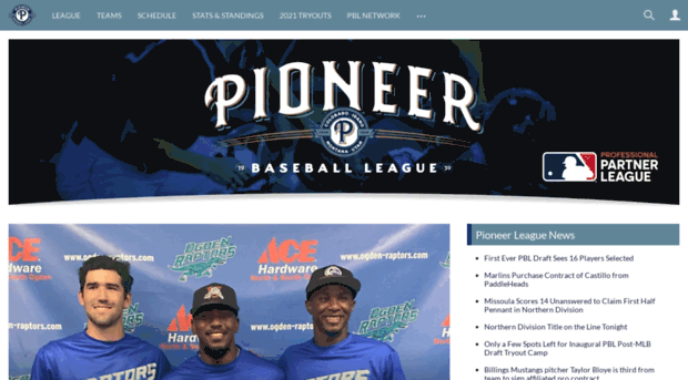 pioneerleague.com