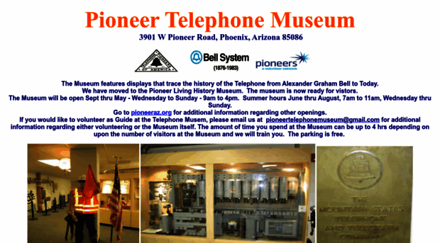 pioneertelephonemuseum.org