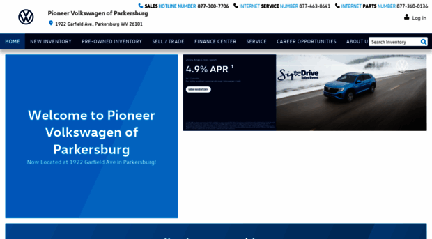 pioneervwparkersburg.com