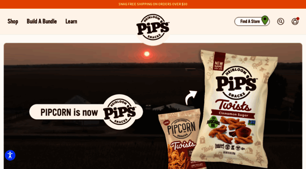 pipsheirloomsnacks.com