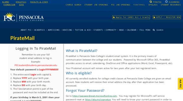 piratemail.pensacolastate.edu