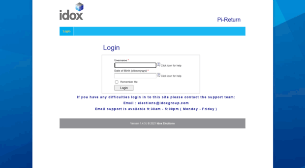 pireturn.idoxgroup.com