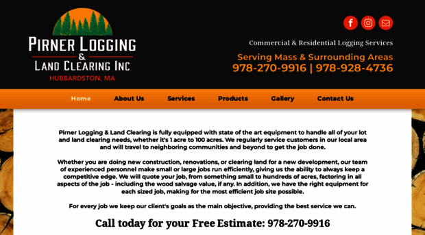 pirnerloggingandlandclearing.com