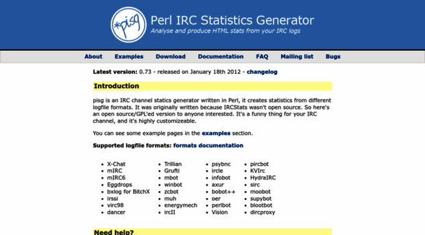 pisg.sourceforge.net