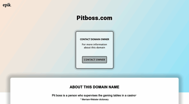 pitboss.com