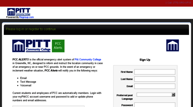 pittcc.regroup.com
