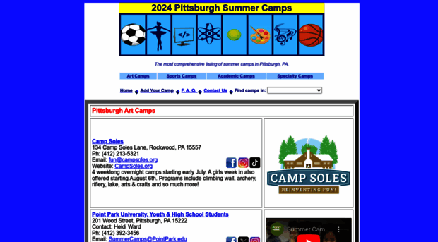 pittsburghsummercamps.com