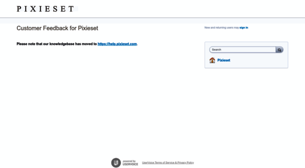 pixieset.uservoice.com