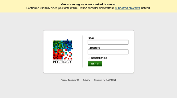 pixology.harvestapp.com