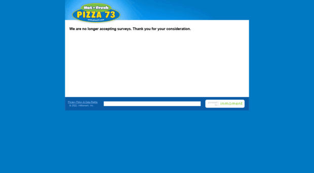 pizza73feedback.com