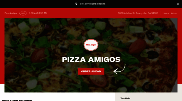 pizzaamigosemeryville.com