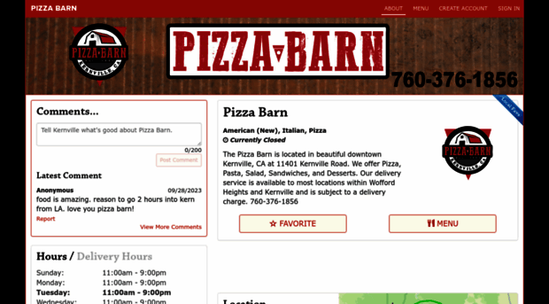 pizzabarn.netwaiter.com