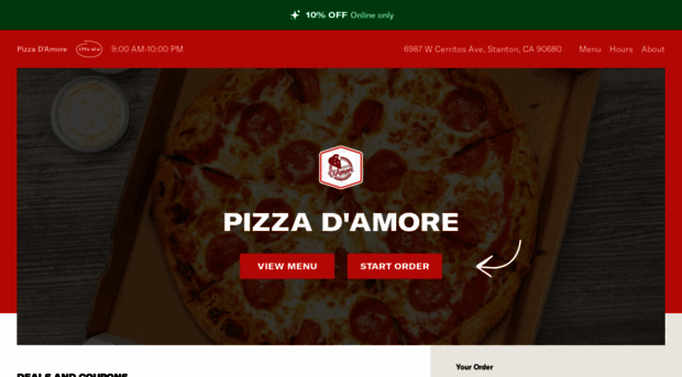 pizzadamoreofstanton.com
