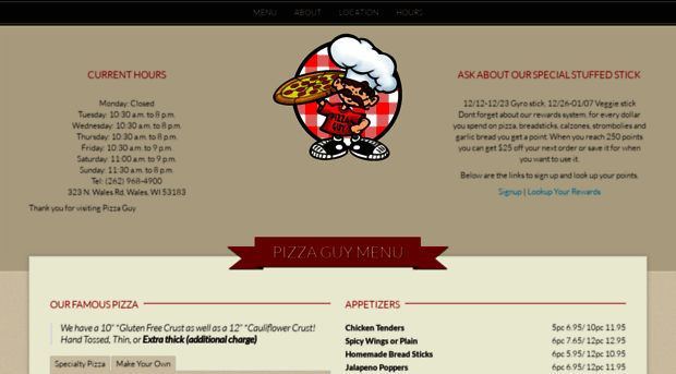 pizzaguywi.com