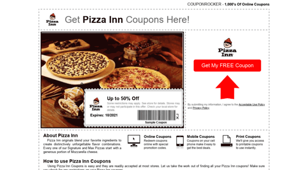 pizzainn.couponrocker.com