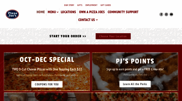 pizzajoes.com