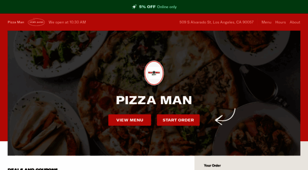 pizzamanoflosangeles.com