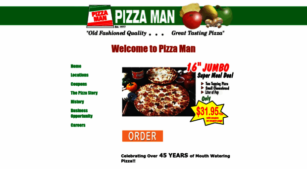 pizzamanpizza.net