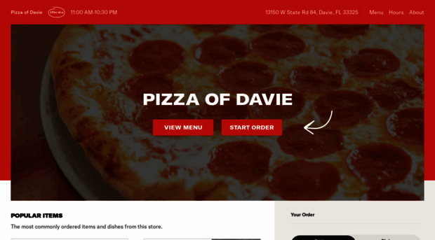 pizzaofdaviemenu.com