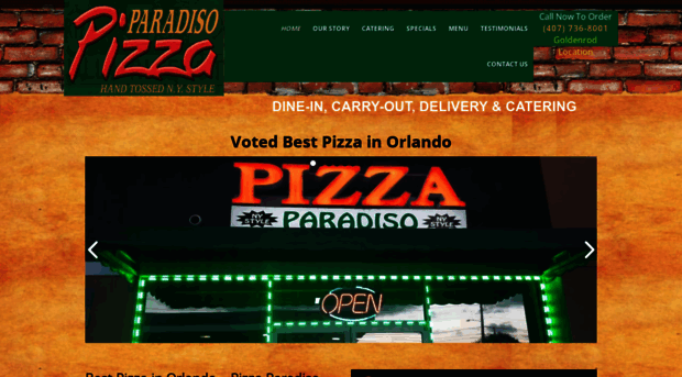 pizzaparadisoorlando.com