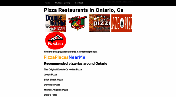 pizzarestaurantontario.com