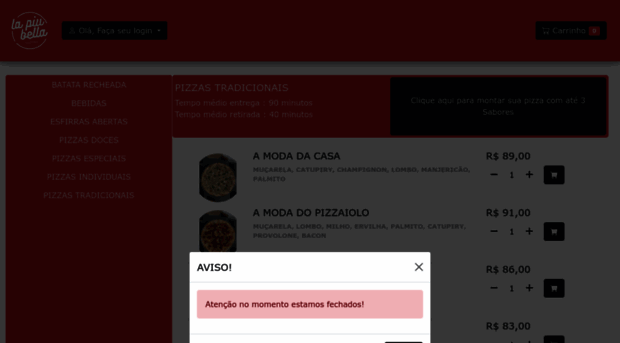 pizzarialapiubella.com.br