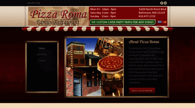 pizzaromaedgemere.com