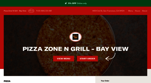 pizzazonengrillmenu.com