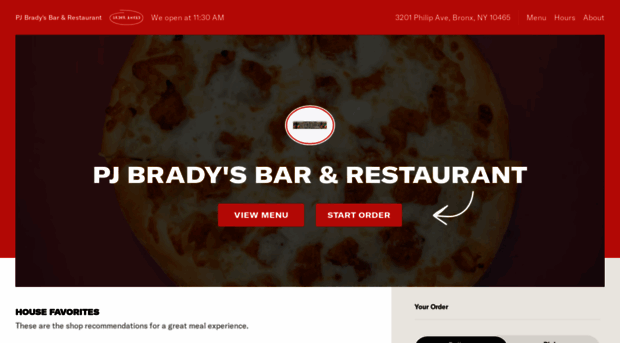 pjbradysmenu.com