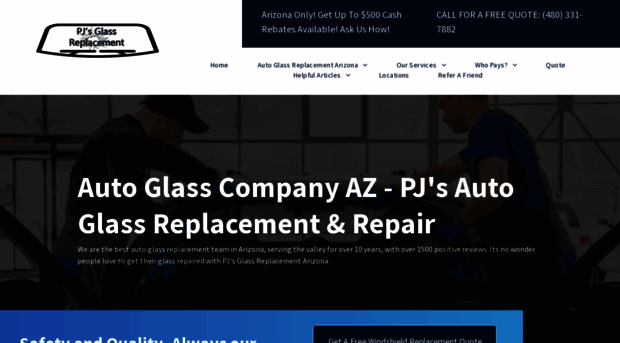 pjsautoglassreplacement.com