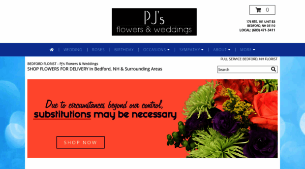 pjsflowers.net