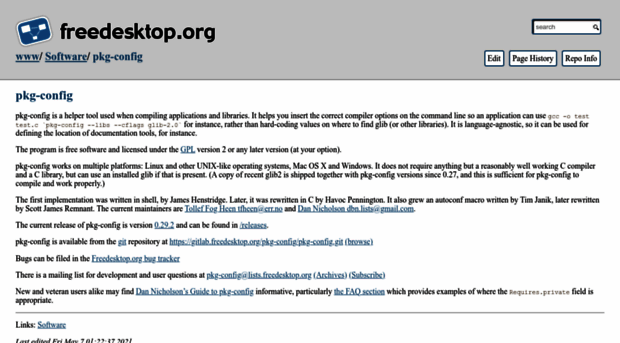 pkgconfig.freedesktop.org