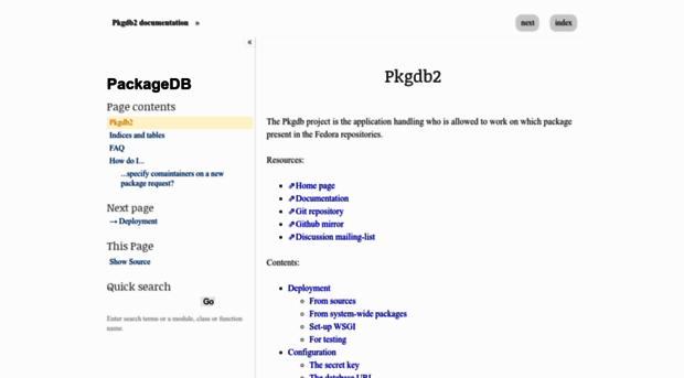 pkgdb2.readthedocs.org