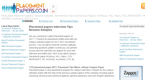 placementpapers.co.in
