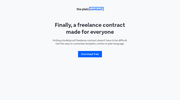 plainfreelancecontract.com