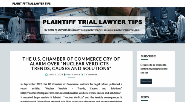 plaintifftriallawyertips.com