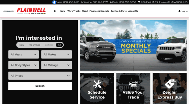 plainwellchryslerjeepdodge.com