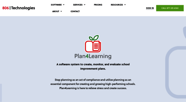 plan4learning.806technologies.com