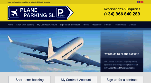 planeparking.com