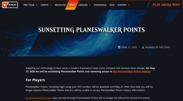 planeswalkerpoints.com