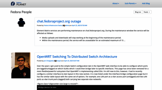 planet.fedoraproject.org