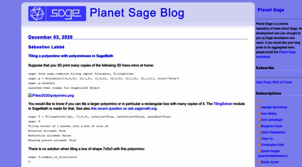 planet.sagemath.org