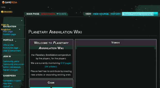 planetaryannihilation.gamepedia.com