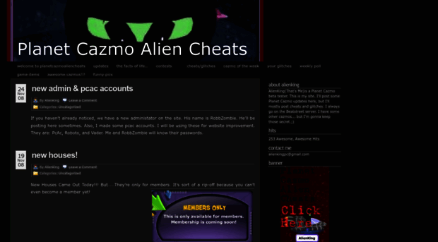 planetcazmoaliencheats.wordpress.com