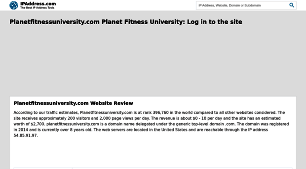 planetfitnessuniversity.com.ipaddress.com