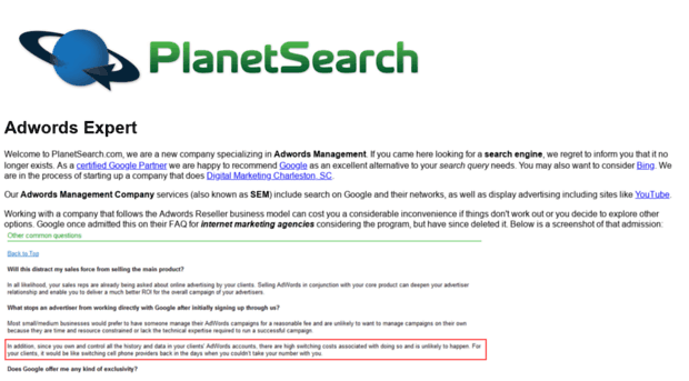 planetsearch.com