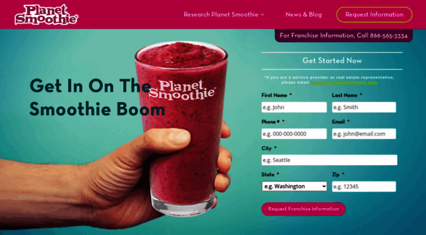 planetsmoothiefranchise.com