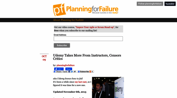 planningforfailure.com