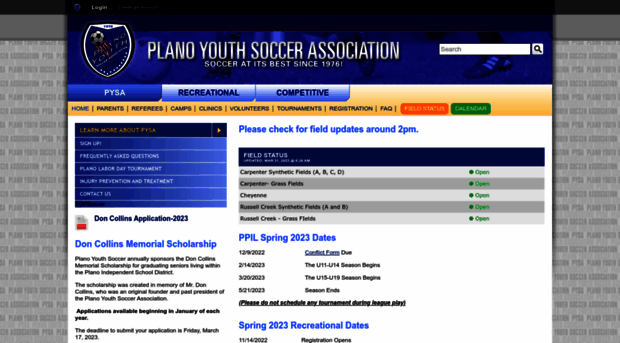 planoyouthsoccer.org